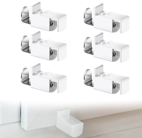 Wekuw 6 Stücke Klemmträger Plissee Befestigung Ersatzteile Plissee Ohne Bohren Klemmträger ohne Bohren Klemmhalter für Plissee Plissee Ersatzteile Set, für Gespannt Plissee