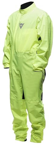 Dainese - Ultralight Rain Suit, Faltbarer Regenanzug für Motorradfahrer, wasserdicht und winddicht, für Männer und Frauen, Fluo Gelb, L