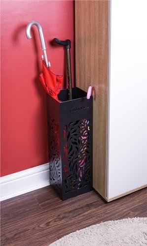 Bestfor Buying Classic Metal Walking Stick and Umbrella Stand Rack Holder with Removable Drip Tray for Home, Hallway, Shop and Office. READY ASSEMBLED