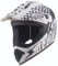Kinder Crosshelm Skeleton AHP – Motorradhelm für Kinder, ABS-Schale, robuster Kinderhelm für Downhill, Quad und Motocross, Weiß matt, Größe S, 53 – 54 cm