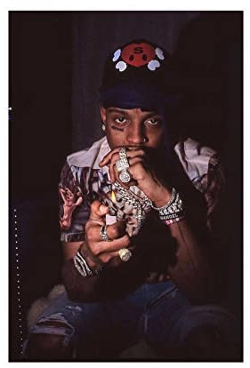 Rap-Ski-Maske, The Slump God, Poster, Leinwand, Poster, Schlafzimmer, Dekoration, Sport, Landschaft, Büro, Raumdekoration, Geschenk, ungerahmt, 40 x 60 cm