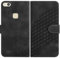 JayModCase Cover per Huawei P10 Lite,Flip Custodia in Pelle PU con Kickstand Porta Carte Magnetica Chiusa Custodia per Huawei P10 Lite (Nero)