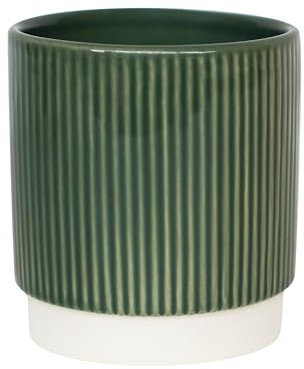 Ivyline Planter, Ceramic, Green, 13.5 x 13cm