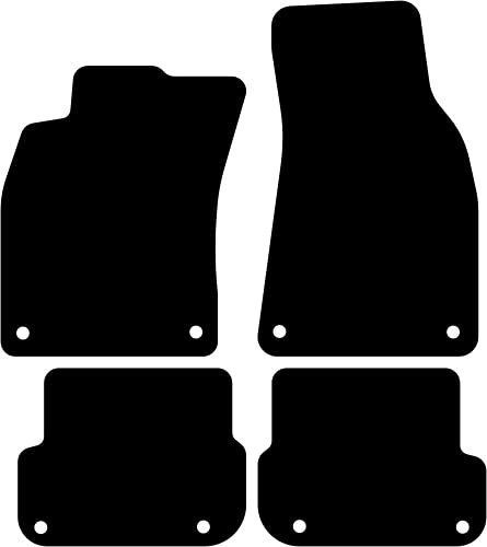 Kovvar Fußmatten passend für Audi A6 C6 2004-2011 Passend zur Ausführung: Avant/Limousine/Allroad Quattro Facelift | Qualität: Basic