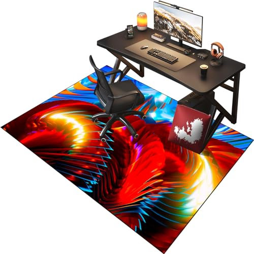 100 x 120 cm Home Floor Protector Mat/Computer Chair Mat/Office Gaming Chair Mat/Rectangular Gaming Chair Rug For Carpet/Alfombrilla para Silla con Ruedas para el hogar/Oficina o Piso