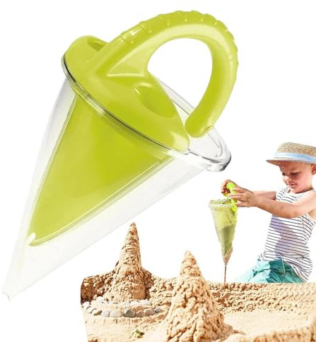 Spilling Funnel Sand - Kids Beach Sand Funnel | Kids Beach Funnel Toys | Mixing Kids Sand Castle Building Toy For Kids Aged 4-8 Years Old Outdoor Games