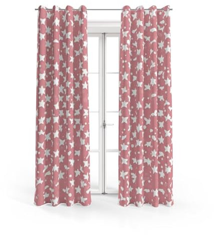 NHSY Kinderzimmer-Vorhänge, 2 Paneele, wärmeisoliert, Verdunkelungsvorhänge/Fenstervorhänge für Kinderzimmer und Spielzimmer, dekorative Paneele, 2 Stück und Ösen oben, 160 x 180 cm