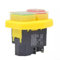 KJD17B Interruptor de botón impermeable, interruptor de botón magnético 220V-240V 16A Interruptor de herramienta eléctrica de 4 pines