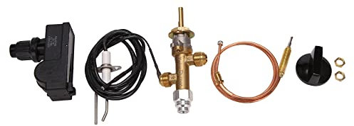 Baeroprki Kit Valvola di Controllo di Sicurezza per Caminetto a Gas Propano GPL a Bassa Pressione, Kit di Accensione a Pulsante per Grill a Gas, Riscaldatore