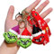 Xingbiyou 3 Stück Anime Weihnachten Grinch Schlüsselanhänger Set,Auto Schlüsselanhänger Tasche Anhänger