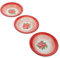 Cabilock Détails Lot De 3 Assiettes À Fleurs Rouges Empilables Et Lavables À Leau Directe Style Aléatoire