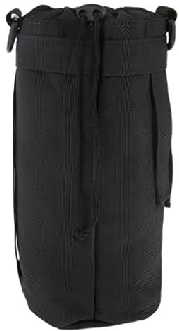 Courtieyeardceastea 1.5L Water Bottle Holder Carrier Pouch Sleeve Bag Camping Hiking Black