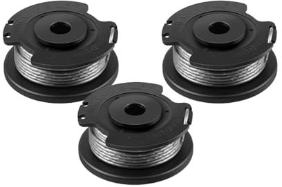SOPSTUO Lot de 3 bobines de fil de rechange pour débroussailleuse Bosch ART 23 SL ART 26 SL, EasyGrassCut 18, 23, 26, 18-230, 18-260
