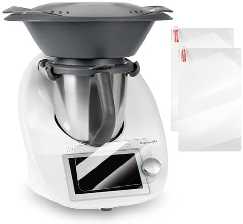 HAMKU 2 Stück Schutzfolie Kompatibel Für Vorwerk Thermomix Tm6, Displayschutz Zubehör Hartglas Glas Panzerfolie, Klar Touchfunktion Schutzfolie Hybrid-Folie, Langlebig Kratzfest(2)