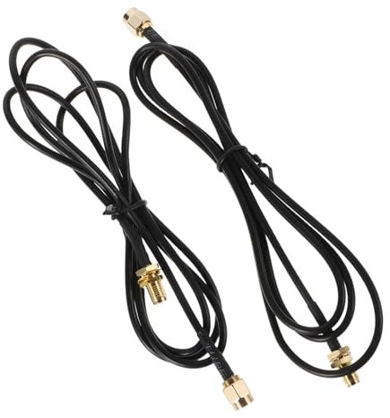 Holibanna 2pcs Sma Male to Female Extension Cable Wifi Antenna Signal Router Network Extension Sma Connector for Router and Antenna