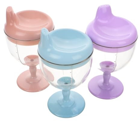 GLSTOY 3stücke Schnabeltasse Für Kleinkinder Aus Leichtem Und Sicheren Material Mit Glatter Oberfläche Zum Trinken Vielseitiger Milchbecher Für Junge Mädchen Zum Üben Des Selbstständigen