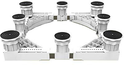 Washing machine base Tumble Dryer Stand Heavy Duty Washing Machines Base Tray 52-67cm Adjustable Universal Appliance Rollers Holder Bracket Dishwashers Stand Pedestal Anti-Vibration 4/6/8/16 Feet