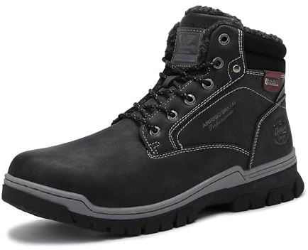 ARRIGO BELLO Botas Hombre Invierno Botines Zapato Nieve Clásico Forrado Piel Trekking Senderismo Talla 41-46