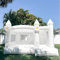Castillo Hinchable Blancos con Soplador  Castillo Niños Instalación Fácil, Apto para 3–5 Niños, para Fiesta de Cumpleaños de Bodas en Interiores y Exteriores