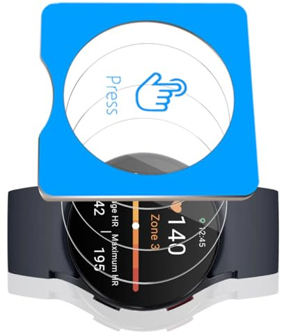 Teenrpov Protection Écran pour Samsung Galaxy Watch 7/6 44mm, 3 Pièces | [Facile à Installer] Dureté 9H Vitre Film Protection écran, HD Clair Screen Protection,Anti-rayures,Pas Bulles