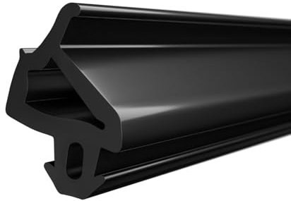 DQ-PP Fensterdichtung – Schwarz – 10m – S-1386 – universell – Gummidichtug Dichtband – Kunststofffensterdichtungen – Profildichtung Türdichtung