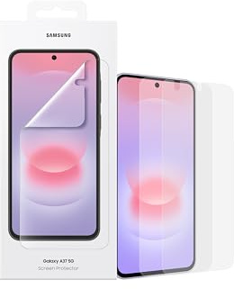 Samsung Screen Protector EF-UA376 für das Galaxy A37 5G, Smartphone-Cover, 2 Display-Schutzfolien, Durchsichtig, Kratzfest, Anti-Fingerabdruck, Schutz, Transparent