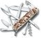 Victorinox Spartan Swiss Army Knife, Camping Pocket Knives, Medium, Multi Tool, 12 Functions, Blade, Bottle Opener, Camouflage