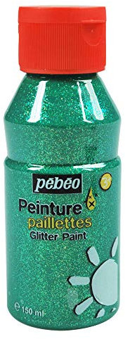 Pebeo Glitzerfarbe, 150 ml, Grün