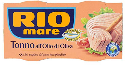 Rio Mare Tonno all'Olio di Oliva, Qualità Pinne Gialle, 2 Lattine da 160g