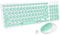 Tastiera Wireless e Mouse Combo, FD iK6630 2.4GHz Tastiera Senza Fili Cordless Set Smart-risparmio a Basso Consumo Whisper-Quiet Combo per Computer Portatile, Computer, TV e Mac