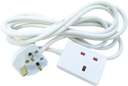 Eagle White Single Gang 13 A Extension Lead (5 Metre)
