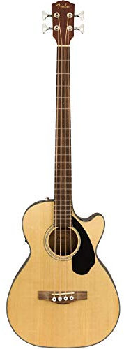 Fender Bajo acústico CB-60SCE, diapasón de nogal, natural, Incluye cursos virtuales gratuitos en Fender Play