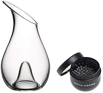 Riedel Dekanter Set O Thums/O Single mit Riedel Glasreiniger (1414/13 + 0010/05) Vorteilsset