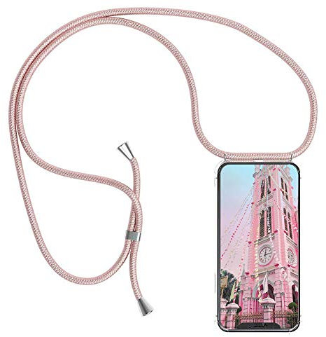 YuhooTech Necklace for iPhone 11 Pro Case, Phone Case with Cord – Neck Strap Cord – Cover for Smartphone Lanyard Case Holder – Stylish Cover Necklace Shoulder Strap