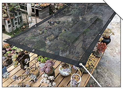 Rundes Draht Schattennetz,Sonnenschutznetz,Anti-Aging-Sonnensegel,UV-beständig Schatten Tuch,Rechteckiges HDPE Gewebe,Mit Ösen,für Sukkulenten Garten Terrasse Balkon Dachpo (1x1m/3.3x3.3ft)