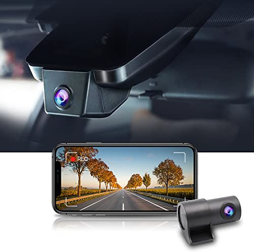 FITCAMX 4K Dual Dashcam passend für Toyota C-HR 2021-2023 (12,2 cm) ausgestattet mit Toyota Safety Sense 2.0 (Model B), UHD 2160P+1080P, OEM Dashcam Auto Vorne Hinten WiFi, G-Sensor, 128GB Karte