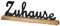 levandeo Schriftzug Zuhause L40cm Metall Schwarz Mango Holz Deko Aufsteller Tischdeko Wohndekoration