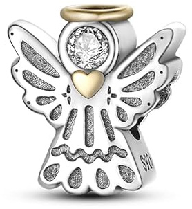 Pandach Damen Charm Anhänger für Armband 925 Sterling Silber Charms Beads passend für Armband und Halskette, Kompatibel mit Europäischen Armbänder für Frauen Mädchen C4