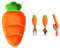 Toddmomy Ergonomic Carrot Design Boys and Girls Plate Bowl Set Baby Supplies Suction Plate