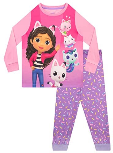 DreamWorks Pigiama per Ragazze Gabbys Dollhouse Multicolor 9-10 Anni