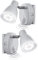 Trango 2er Set 2635-026 Weiß LED Steckdose Nachtlicht *MILO* mit Bewegungsmelder & Helligkeitssensor Sicherheitslicht 230V Steckdosenlampe, Wandlampe, Orientierungslicht, Nachtlampe, Steckdosenlicht