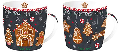Easy Life COFFRET 2 MUGS 35CL EN PORCELAINE FINE