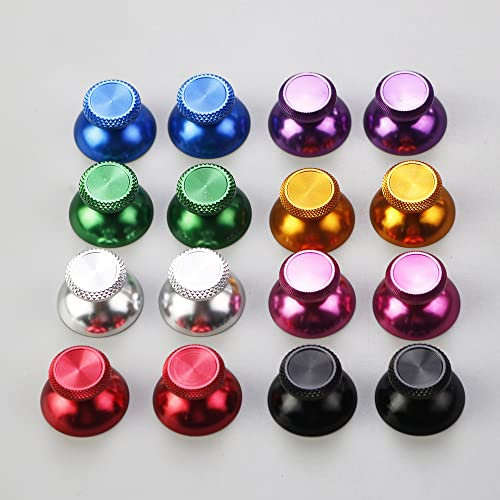 2 manopole analogiche in metallo per controller PS5 joystick metallici in lega di alluminio (blu)