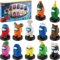 Among Us Serie 2 Crewmate Stamper Figuren, 12er-Pack, Deluxe-Box
