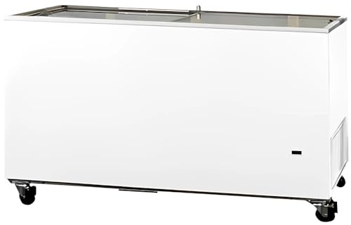 MBH – Congelador horizontal profesional con puerta de cristal 670 litros para hostelería. Arcón congelador industrial expositor puertas correderas - MADE IN EUROPE (2055 x 629 x 892 mm / 670 L)
