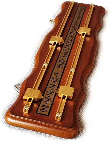 GIFRAN Snooker-Anzeigetafel mit Scorer/Schienen und Zeigern Billard-Socreboard mit Scorer aus massivem Messing