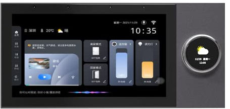 Panel de control inteligente para el hogar, regulador de intensidad de 7 pulgadas y reproductor de música de fondo, interruptor temporizador de control de aplicación Smart Life Tuya para dispositivos