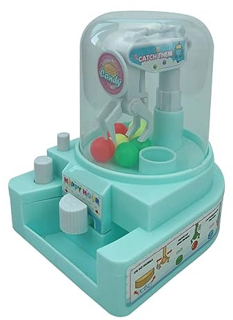 Garneck Candy Grabber Machine Toy for Boys and Girls Blue Handheld Mini Claw Machine Reusable Balls