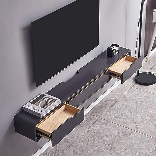 Tv Lowboard - Tv Schrank Hängend - Wandmontage TV-Schrank, An Der Wand Montiertes Entertainment-Center-Medienkonsolen-TV-Board, 120 Cm Moderner TV-Ständer, TV-Lowboard, Verstecktes Kabelloch ( Color :
