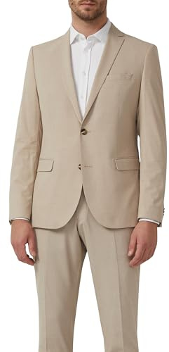 s.Oliver BLACK LABEL Herren 2140779 Business-Anzug Jacke, Beige 80m1, 26